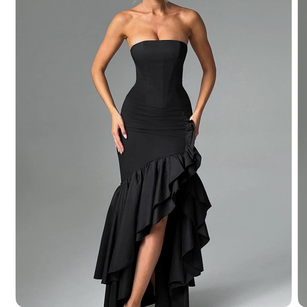 Angelina Maxi Dress - Black